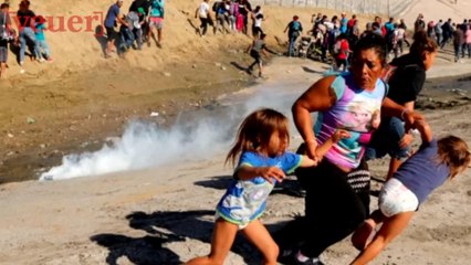 Honduran Family Fleeing from Tear Gas at the Border, Now Allowed in U.S.