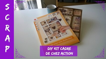 DIY kit cadre décoratif "vintage" de chez Action (scrap)