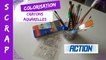 Scrap - Colorisation aux crayons aquarelles de chez Action "Tuto"