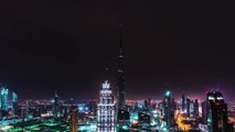 Tempête à Dubaï filmée de nuit : Superbes images !