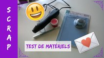 Scrap - Test / Tuto de matériels : feutre d'embossage et Carte & enveloppe maker 