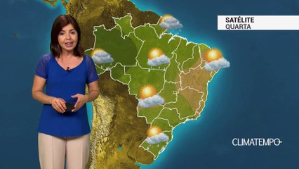 Previsão Brasil – Sul e SP com risco de temporais