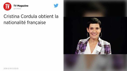 L’animatrice Cristina Cordula reçoit la nationalité française au Panthéon.