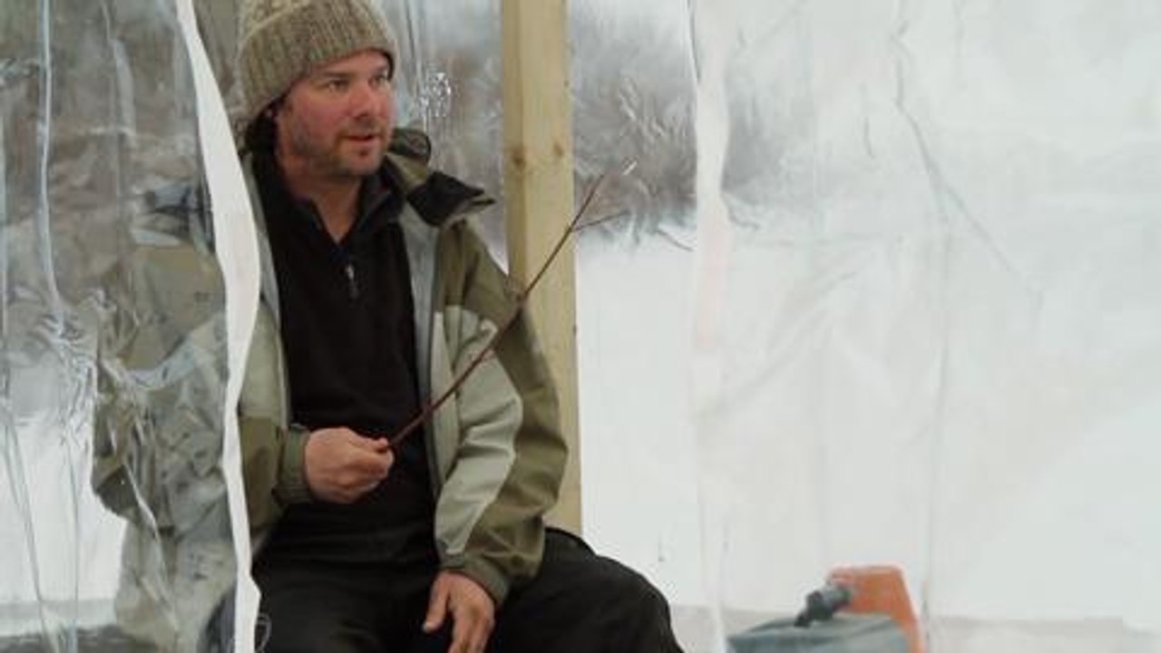 You won’t believe what this DIY ice fishing rod is made from