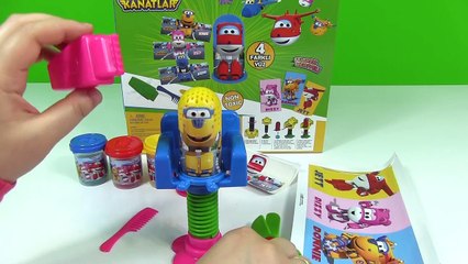 Harika Kanatlar Berber Seti İle Renkli Saçlar Yapıyoruz !!  Oyun Hamuru