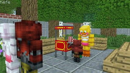 Foxy & Mangle's Baby Fun Park Day! - Minecraft FNAF Animation