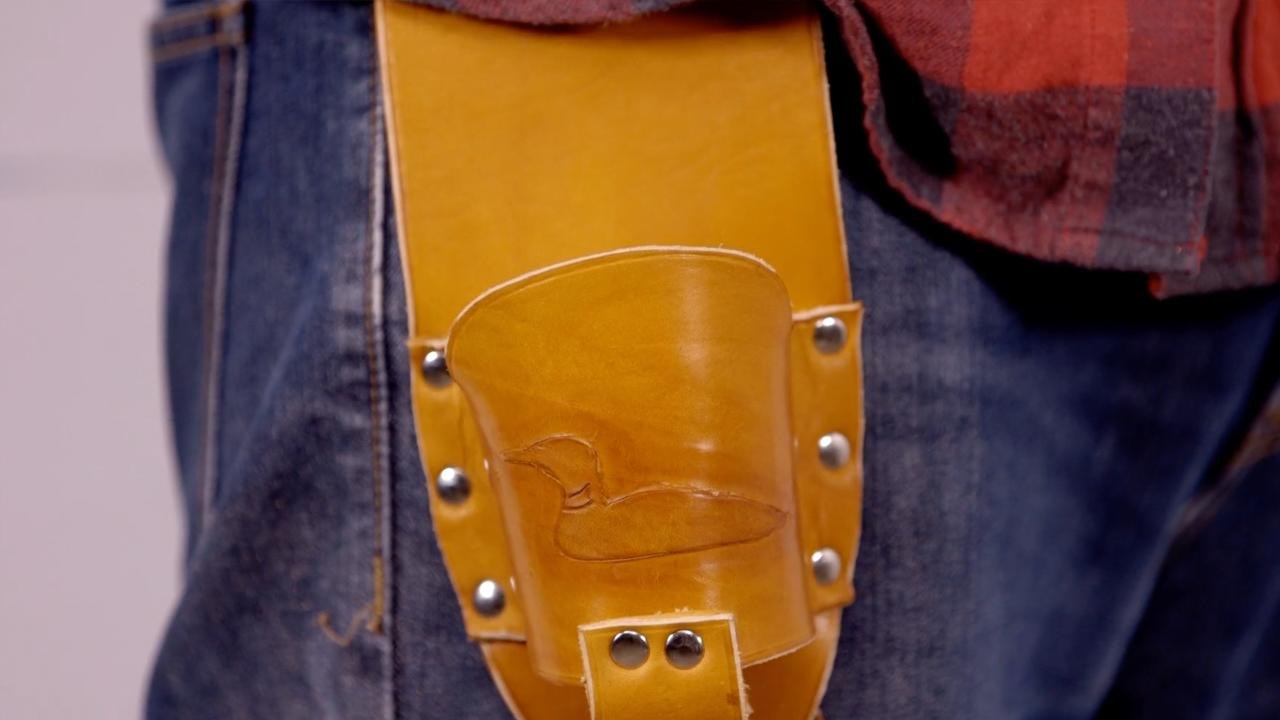 DIY Leather Beer Holster