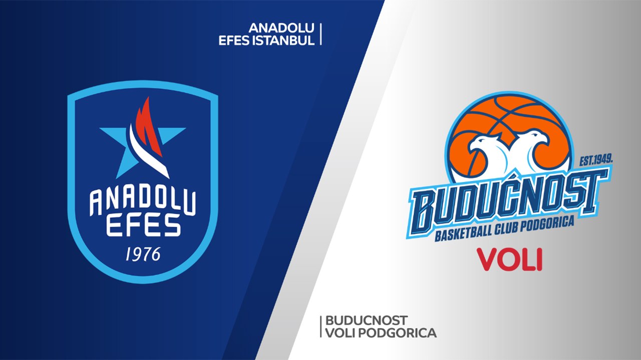 Anadolu Efes Istanbul - Buducnost VOLI Podgorica Highlights | Turkish Airlines EuroLeague RS Round 13