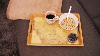Serve some Canadian pride with this DIY map dinner tray