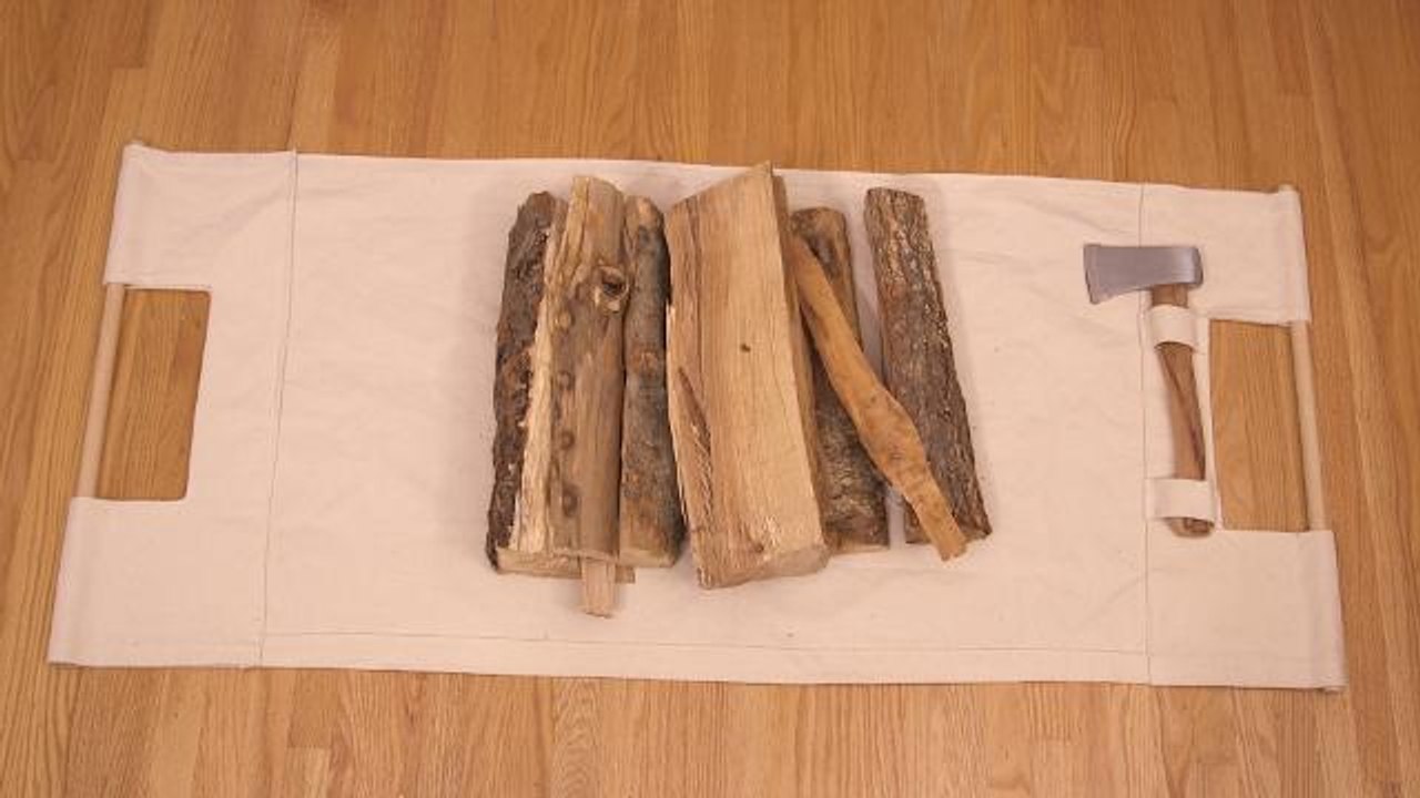 Carry your firewood in style with this DIY log...