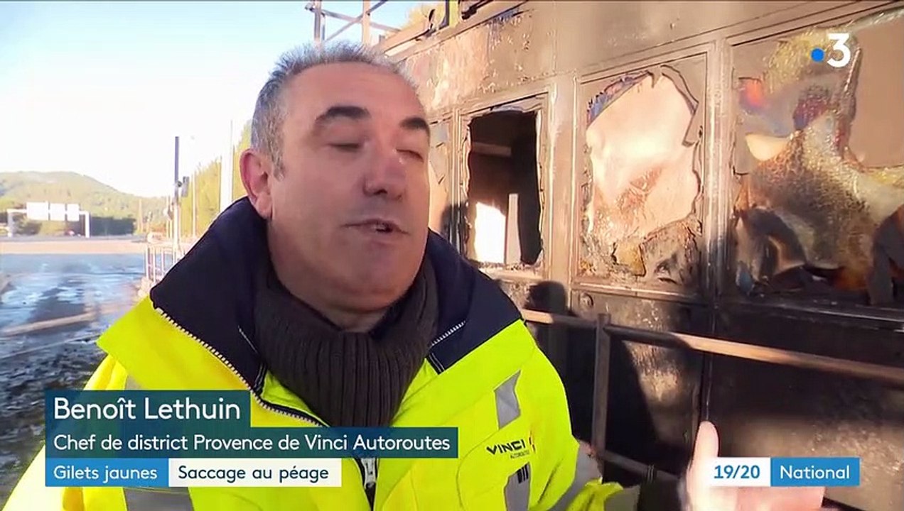 "Gilets jaunes" : saccage au péage de Bandol