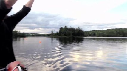 Building the chair ski jump and slalom course