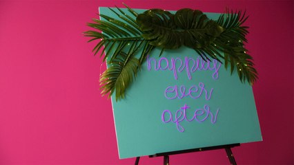 Brighten Your Special Day with this DIY Neon Signage