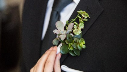 Make Your Own Boutonnière With Adorable Succulents