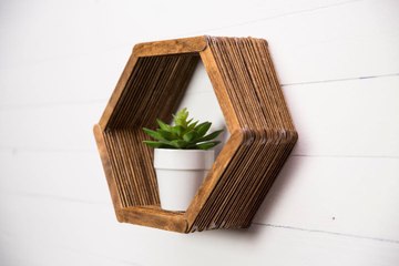Dress Up Your Walls With Our DIY Popsicle Stick Shelf