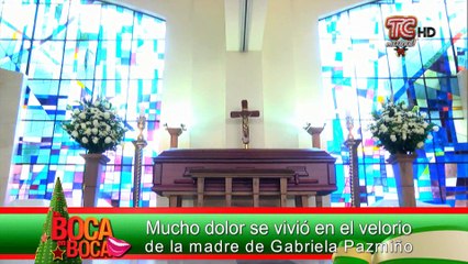 Mucho dolor se vivió en el velorio de la madre de Gabriela Pazmiño