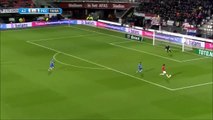 Mats Seuntjens with a funny lob that had too much spin - AZ Alkmaar vs PEC Zwolle
