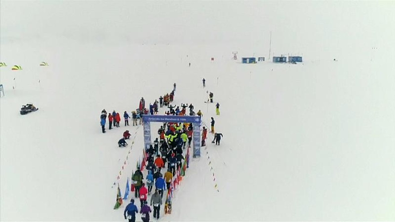 Eismarathon in der Antarktis