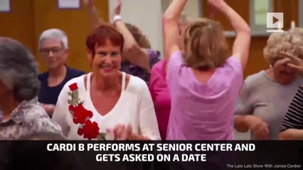 Cardi B Performs at Senior Center and Gets Asked on a Date
