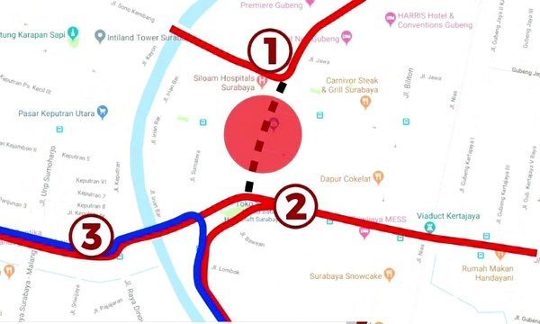 Catat! Ini Rekayasa Lalu Lintas Setelah Jalan Raya Gubeng Ambles
