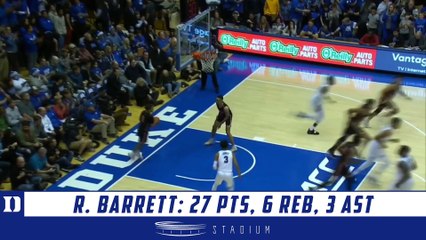 R.J. Barrett Highlights: Princeton-Duke 2018