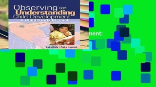 Reading books Observing and Understanding Child Development: A Child Study Manual P-DF Reading