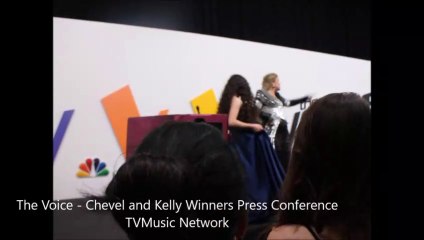 The Voice Season Winners Press Conference Chevel Shepherd and Coach Kelly Clarkson