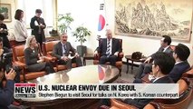 U.S. nuclear envoy to arrive in Seoul on Wednesday to meet with S. Korean counterpart