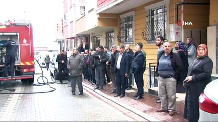 Çocukların devirdiği elektrikli soba yangın çıkardı