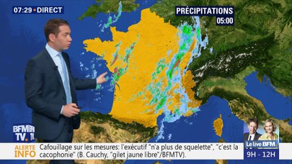 La météo pour ce mercredi 19 décembre 2018