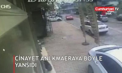 Korkunç cinayet anı kamerada