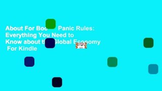 About For Books  Panic Rules: Everything You Need to Know about the Global Economy  For Kindle