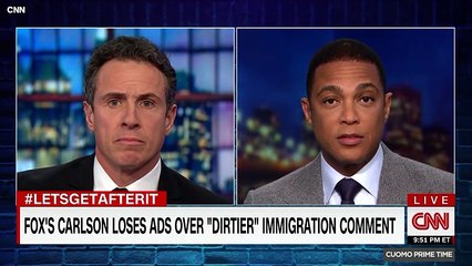 Скачать видео: CNN's Don Lemon Slams Fox News' Tucker Carlson: He Spreads 'President's Lies On A Nightly Basis'