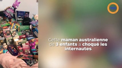 Cette maman achète énormément de cadeaux pour noël !