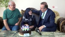 Aişe Nine 107 yaşında ilk kez doğum gününü kutladı