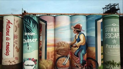 South Korean grain silo transforms into world’s largest mural
