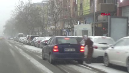 Çorlu- Trakya'da Kar Etkili Oldu