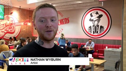 Nathan Wyburn's Food Art At Slim Chickens!