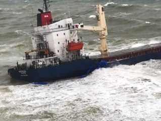 Şile'da Kargo Gemisi Karaya Oturdu