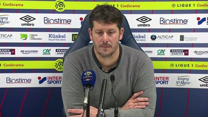 Conférence de presse Fabien Mercadal après SMCaen / Toulouse FC