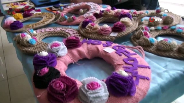 Cizre'de Toplum Ruh Sağlığı Merkezi'nde hastalar sergi açtı