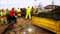 2018-12-19 - DNA - Démantèlement du QG des Gilets jaunes à Carspach dans le Sundgau
