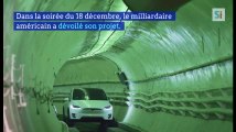 Elon Musk présente son tunnel anti-embouteillages