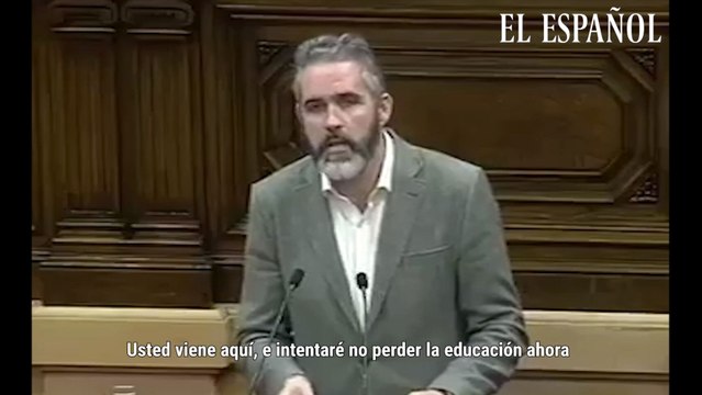 Jorge Soler contesta a Anna Tarrés en el Parlament