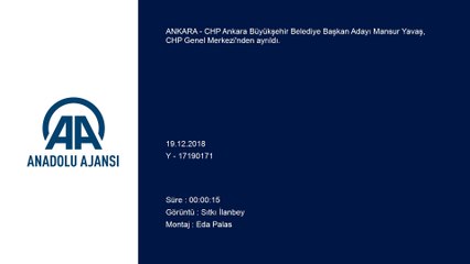 Mansur Yavaş, CHP Genel Merkezi'nden ayrıldı - ANKARA