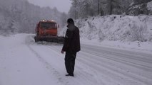 Domaniç Dağı'nda Yoğun Kar Yağışı