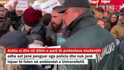 Përplasje mes policisë dhe studentëve në Tetovë