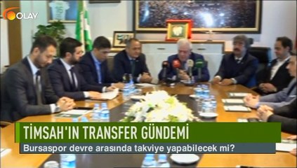 Bursaspor'da transfer gündemi