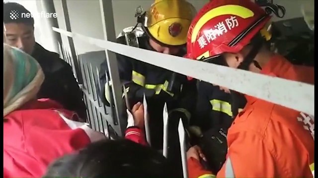 Curious pupil gets his hand impaled on railings on school gate