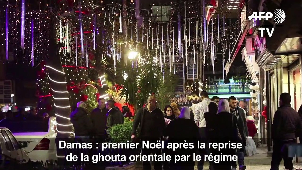 Damas illuminée pour Noël
